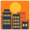 Sunset emoji on Mozilla